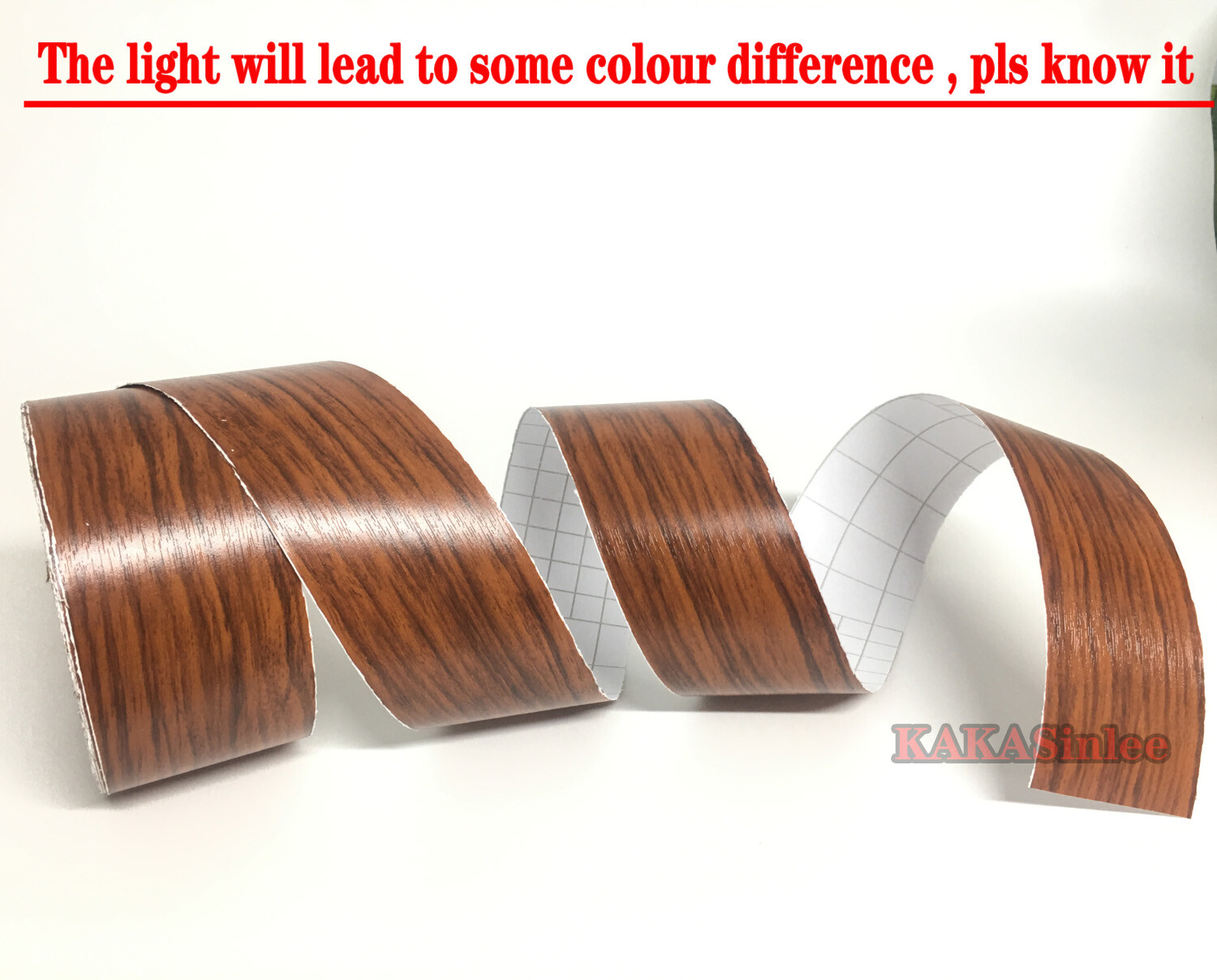 2″ Wide Wood Textured Grain Tape Vinyl Wrap Sticker Furniture Renovation #9723