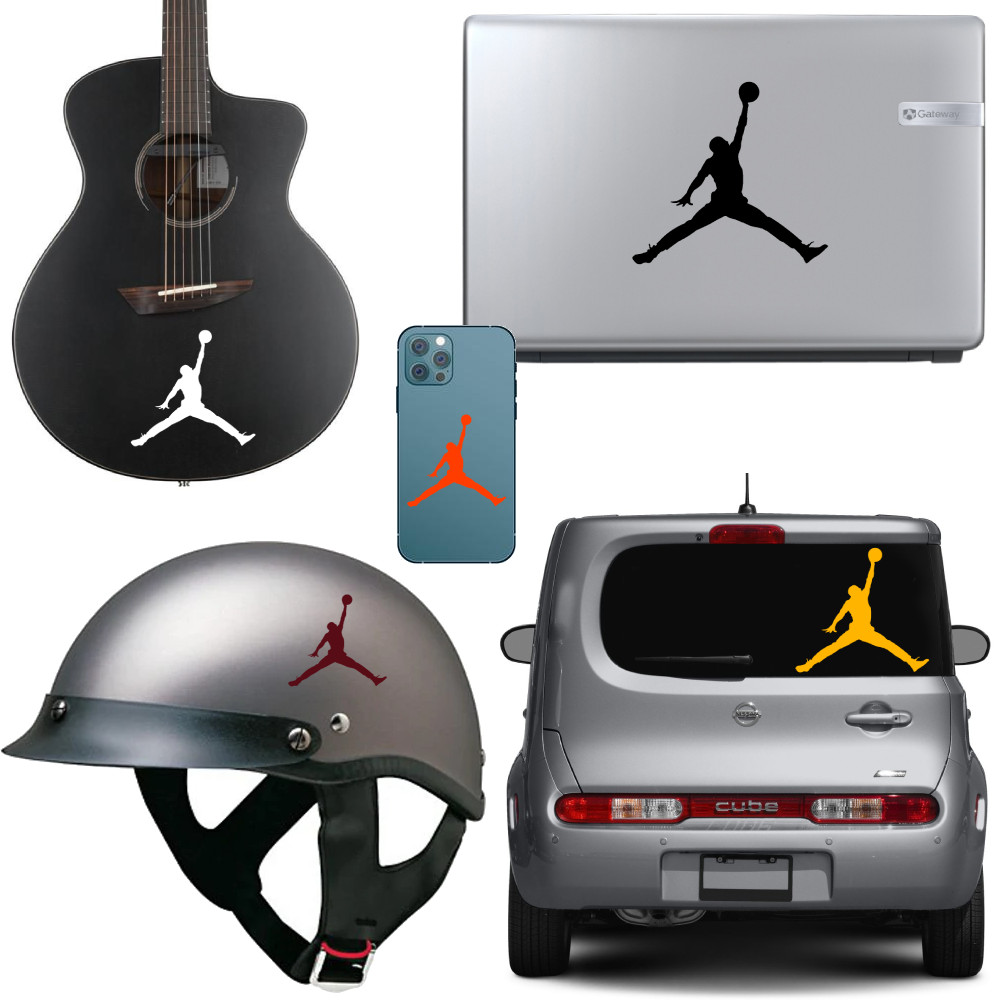 Michael Jordan Vinyl Decal Sticker Car Air LA Lakers NBA Jumpman Basketball Logo