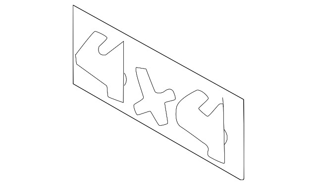 Genuine GM Pickup Box Side Rear Decal 15552356