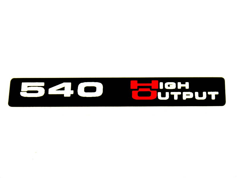 (HO) 540 High Output Emblem (B) Standard