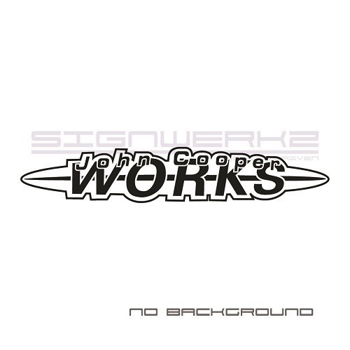 John Cooper Work Decal Sticker Euro Racing mod countryman mini cooper s Pair