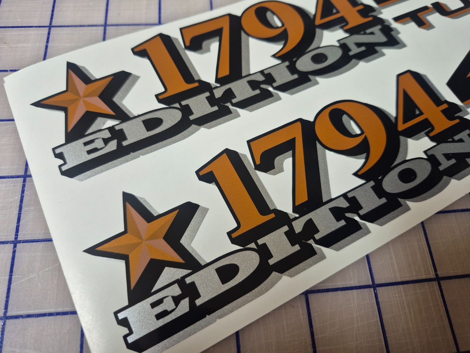 CUSTOM 1794 Edition 4X4 Tundra Decals-(pair) TOP QUALITY