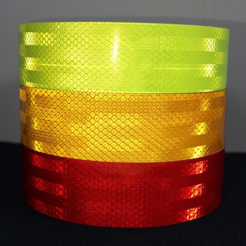 19ft 5cm Reflective Roll Car Truck Safety Tape Self Adhesive Sticker Strip Decal
