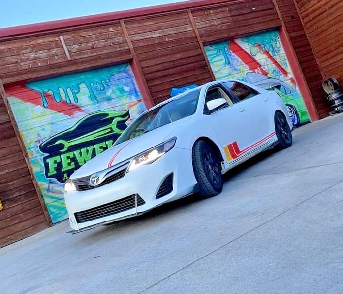 Retro TRD stripe Decal for Toyota Camry Offroad livery design Side Door Sticker