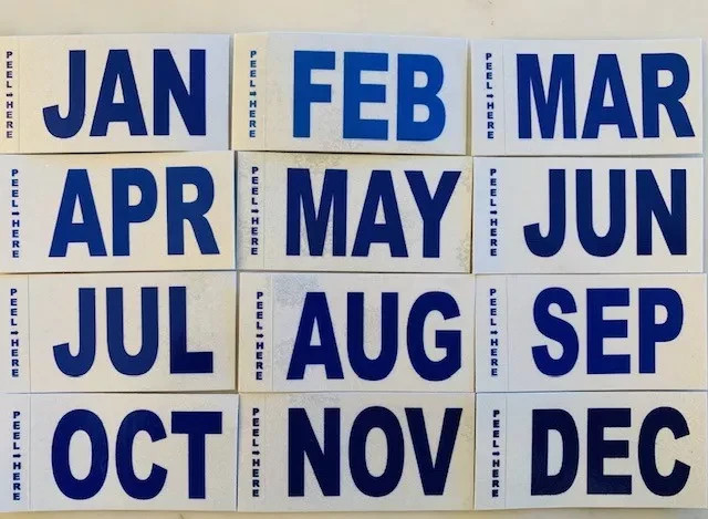 California License Plate Dmv Month Tag Sticker