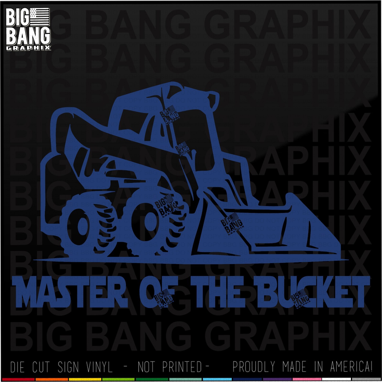 Jedi Badass Skid Steer Loader Driver Operator Funny Vinyl Decal Sticker Die Cut