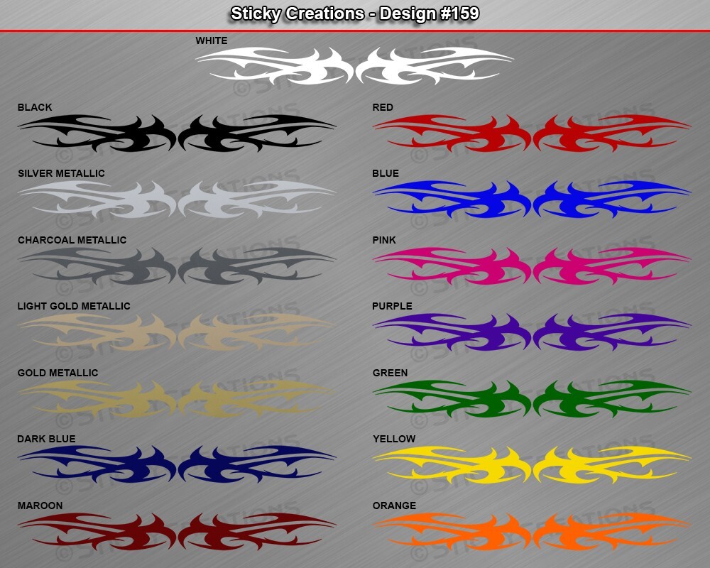 Design #159 TRIBAL THORNS Windshield Decal Window Sticker Vinyl Decoration Car