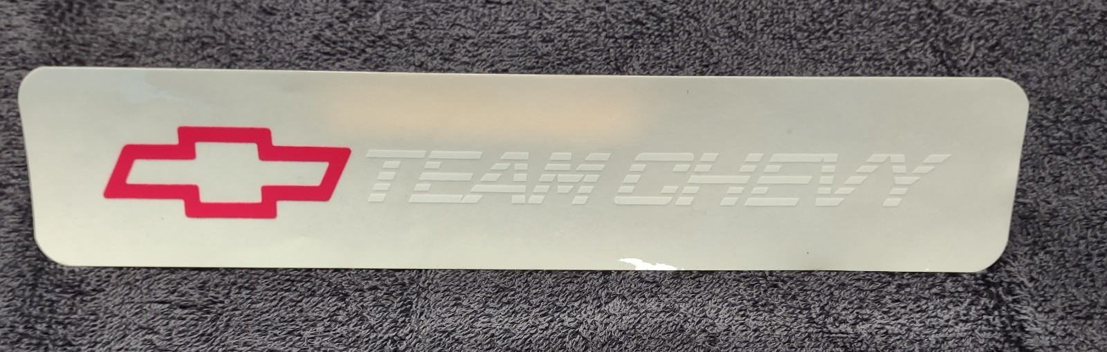 Truck Bed “Team Chevy” Decal ~ 10″ x 2″