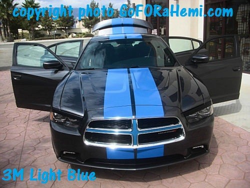 FOR 11 to 14 Dodge Charger 10″ Racing Stripe Graphic Color Decal Sticker 36 FEET