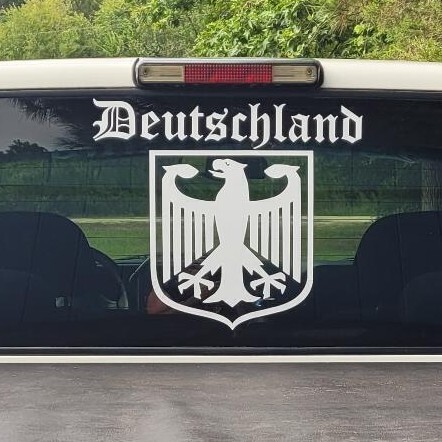 German Eagle Flag Vinyl Decal Sticker | German Flag Pride 643