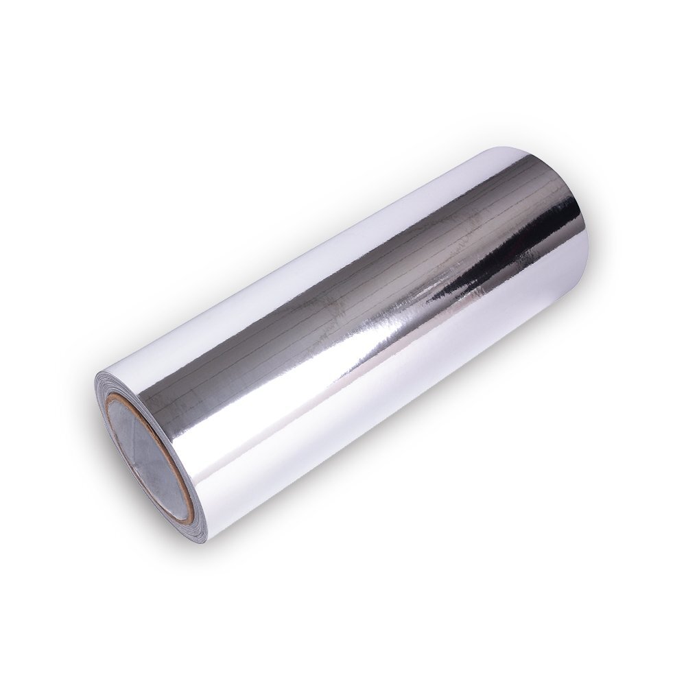 12×60 Inch Self Adhesive Chrome Silver Vinyl Wrap Sticker Decal Film Sheet