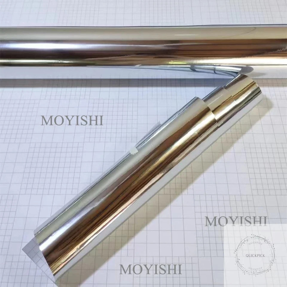 12”x78”Chrome Mirror Silver Vinyl Wrap Sticker Decal Film Sheet,Self-Adhesive