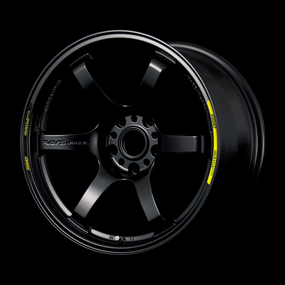 Rays Genuine gram lights Repair Rim Stickers 2S No.10 YELLOW/BLACK for 57DR 57CR