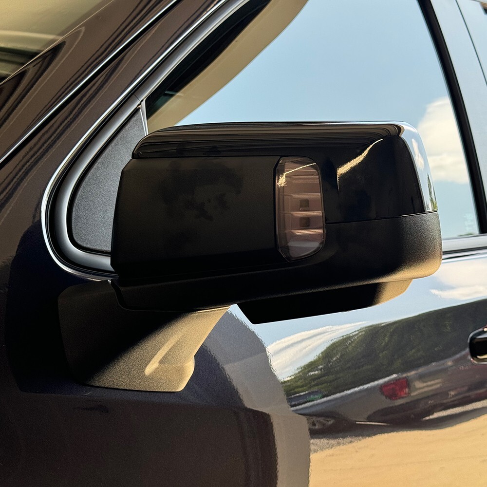 Crux Moto Mirror Tint Overlay Light Smoke 50% for Chevrolet & GMC 1500 19+