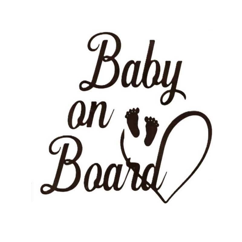 “X2 Baby on Board”, New “6×6” waterproof car vinyl bumper sticker