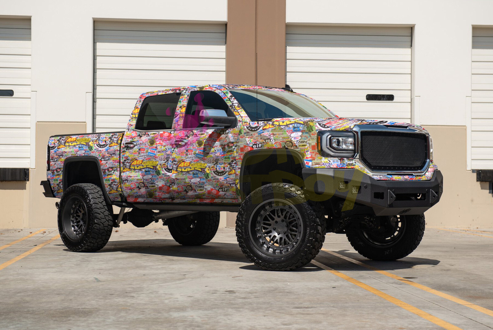 【Sticker Bomb】 Vinyl Wrap Decal Film Graffiti Cartoon JDM USDM Sheet DIY #202