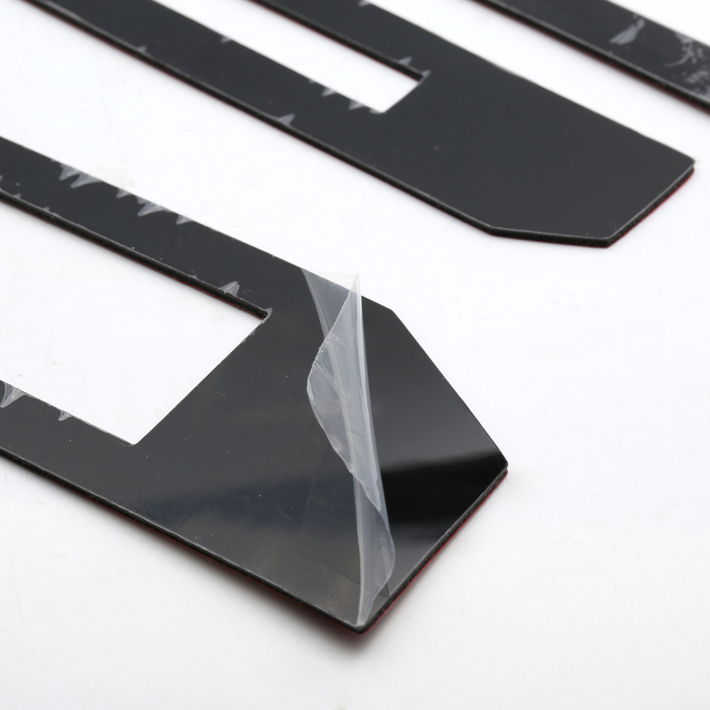 For 2018 F-150 Plastic Tailgate Vinyl Letter Inserts Sticker Black Letter Decal