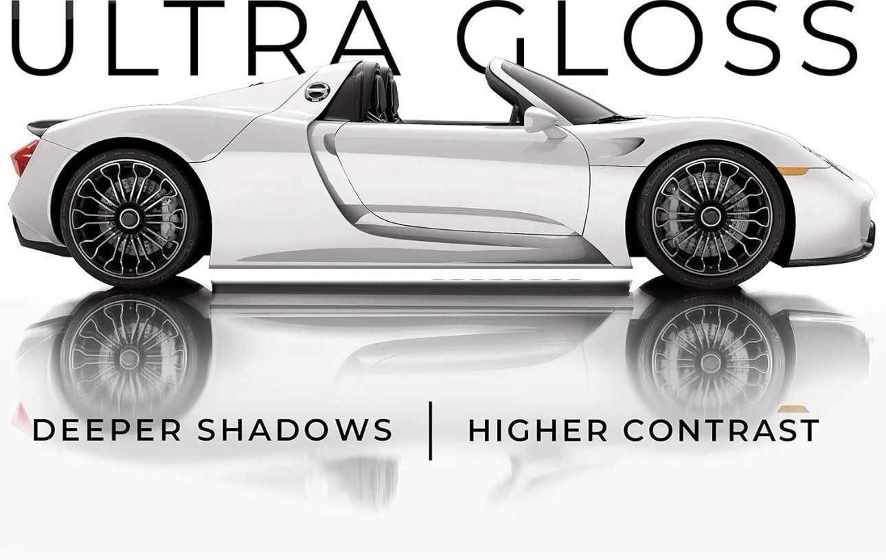 🔥 VViViD+ Ultra Gloss Premium Vinyl Car Wrap Film 1ft x 5ft, Gloss White