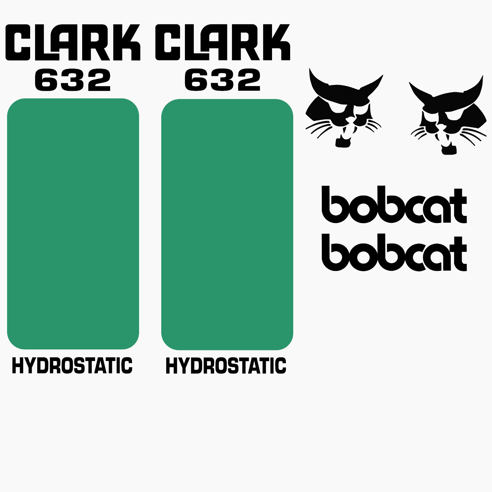 Fits Bobcat 632 Decals Stickers kit Repro Aftermarket Decal kit Premium Vinyl