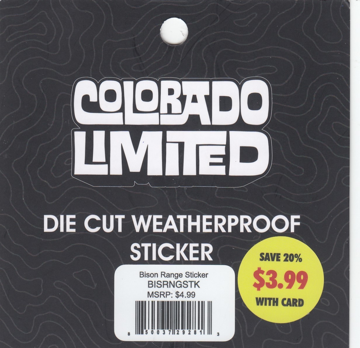 New Colorado Limited Weatherproof Sticker Decal – Bison Range Pines Mountains