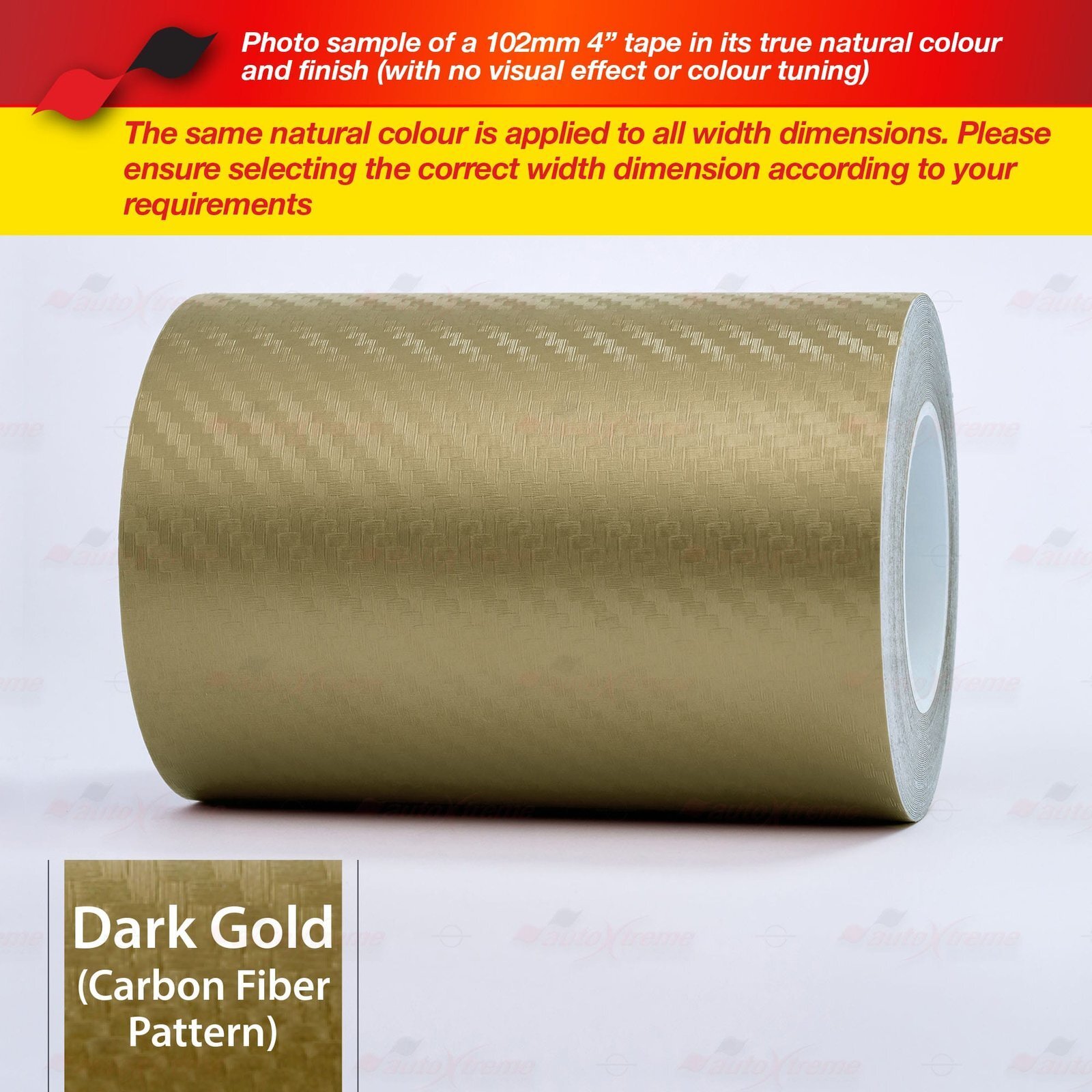 6″ 152mm PinStriping Stripe Styling Decal Vinyl Sticker CARBON FIBER DARK GOLD