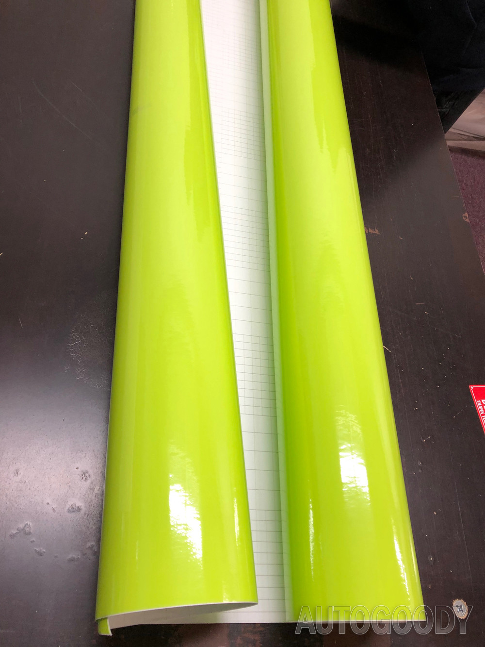 12″ x 60″ Gloss Neon Green Vinyl Film Wrap Air Bubble Free 1ft x 5ft