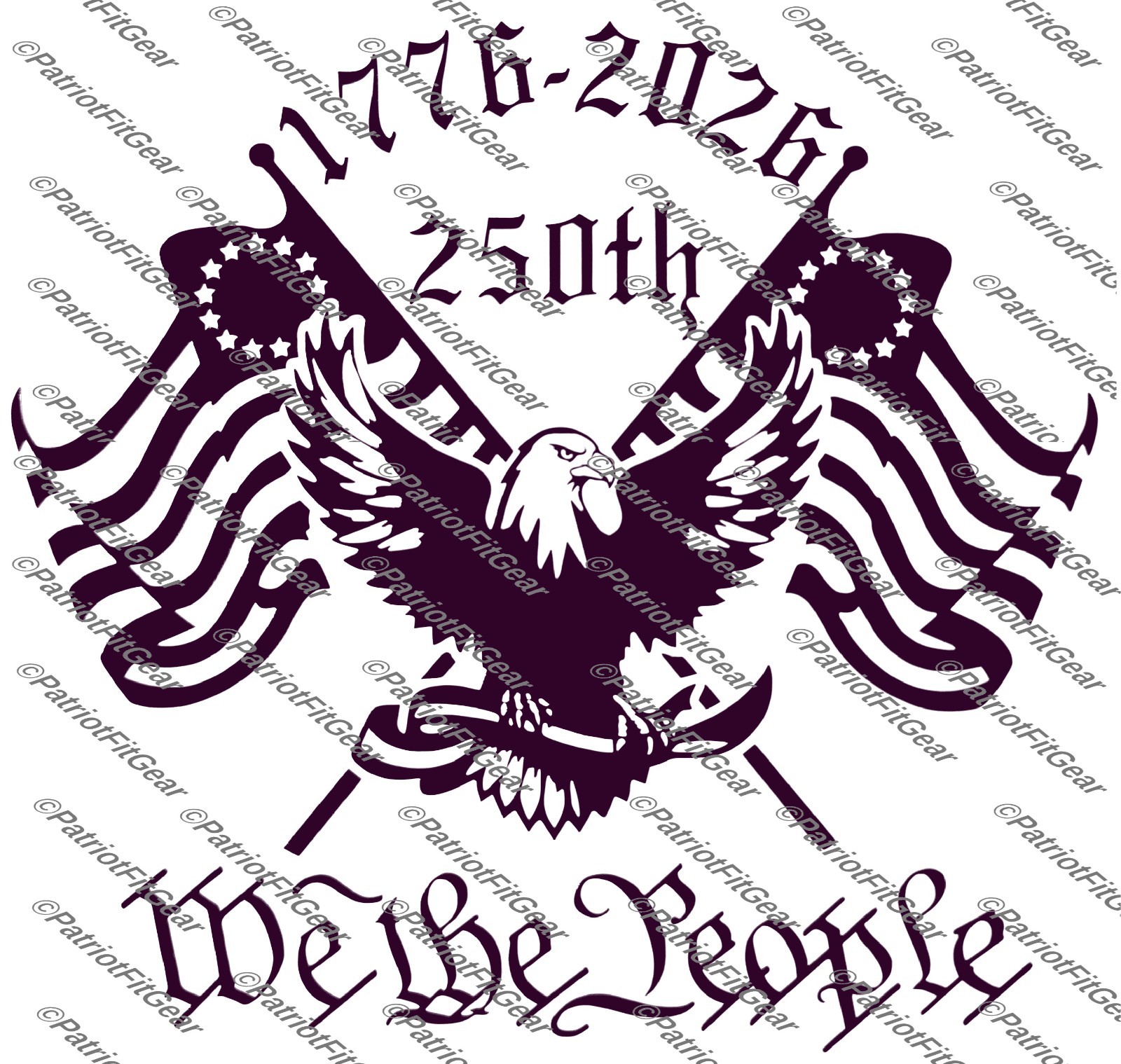 We The People, America’s 250th Anniversary,1176-2026,Faith, Freedom,Vinyl Decal