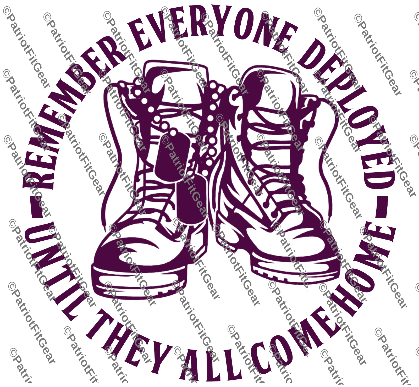 Remember Everyone Deployed,RED,Support Our Troops,,Military,Custom Vinyl Decal