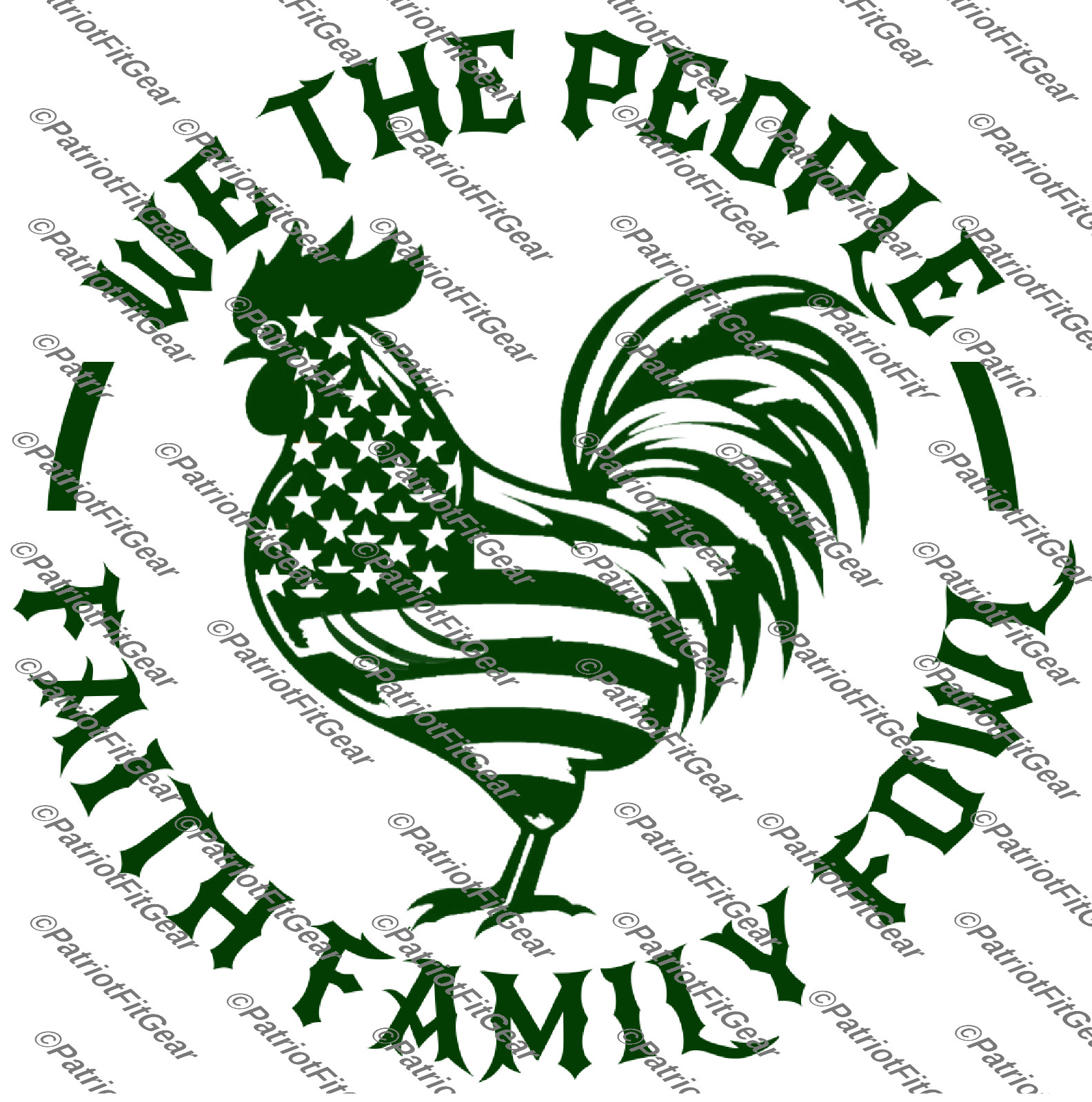 Chicken,We The People,Faith Family,Hen,Chicks, Fowl, Poultry Farm,Vinyl Decal