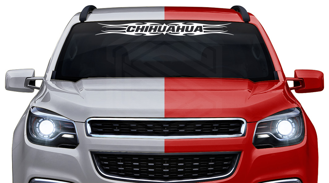 #113 CHIHUAHUA Mexico CHH Decal Sticker Windshield Window Vinyl Graphic Troca