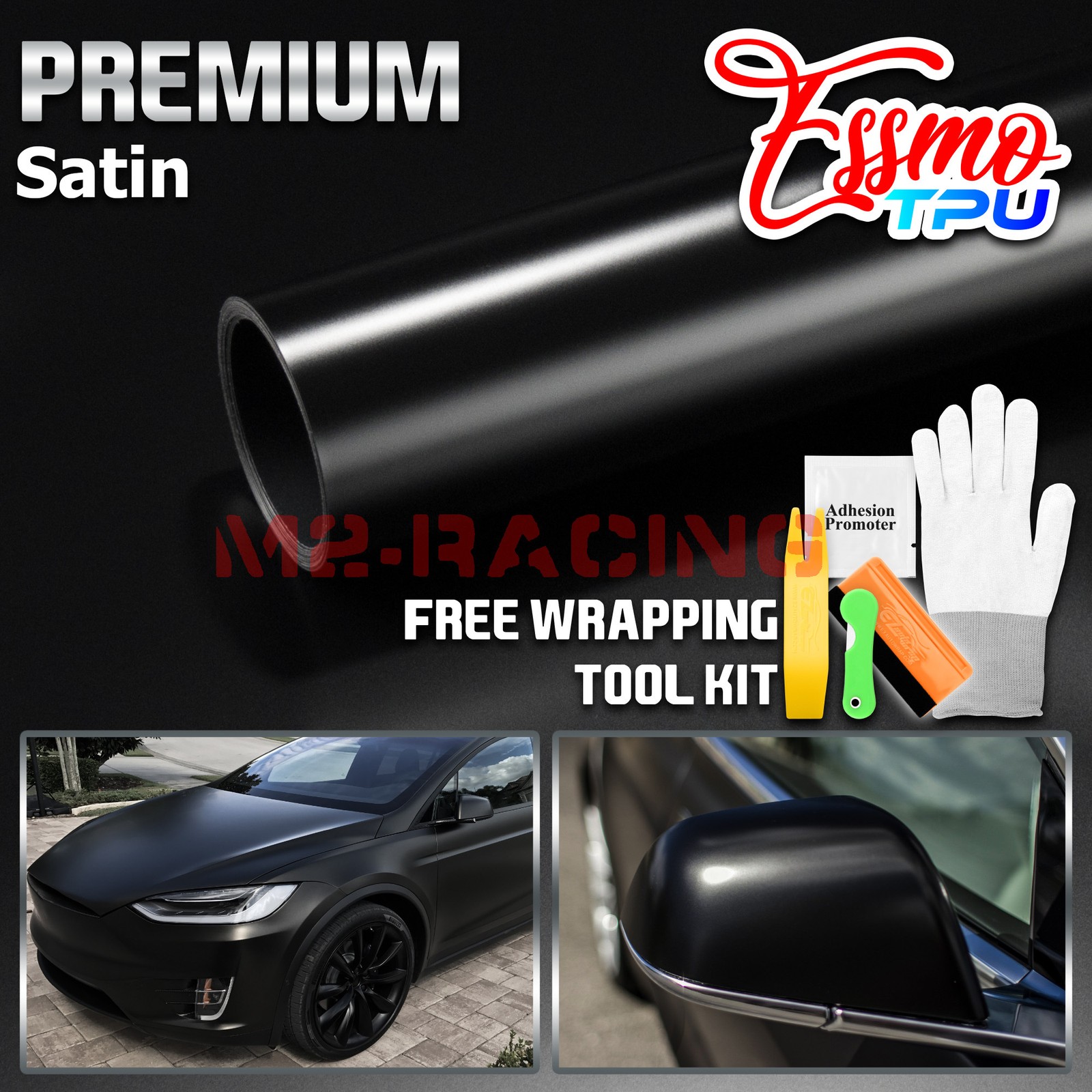 PPF Color TPU Black Satin Paint Protection Film Vinyl Scratch Resistant Shield