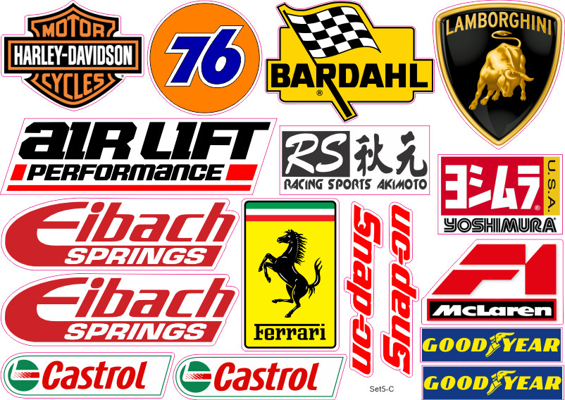 40 + Racing Decals Stickers Drag Race Nascar High Quality Vinyl FREE SHIP