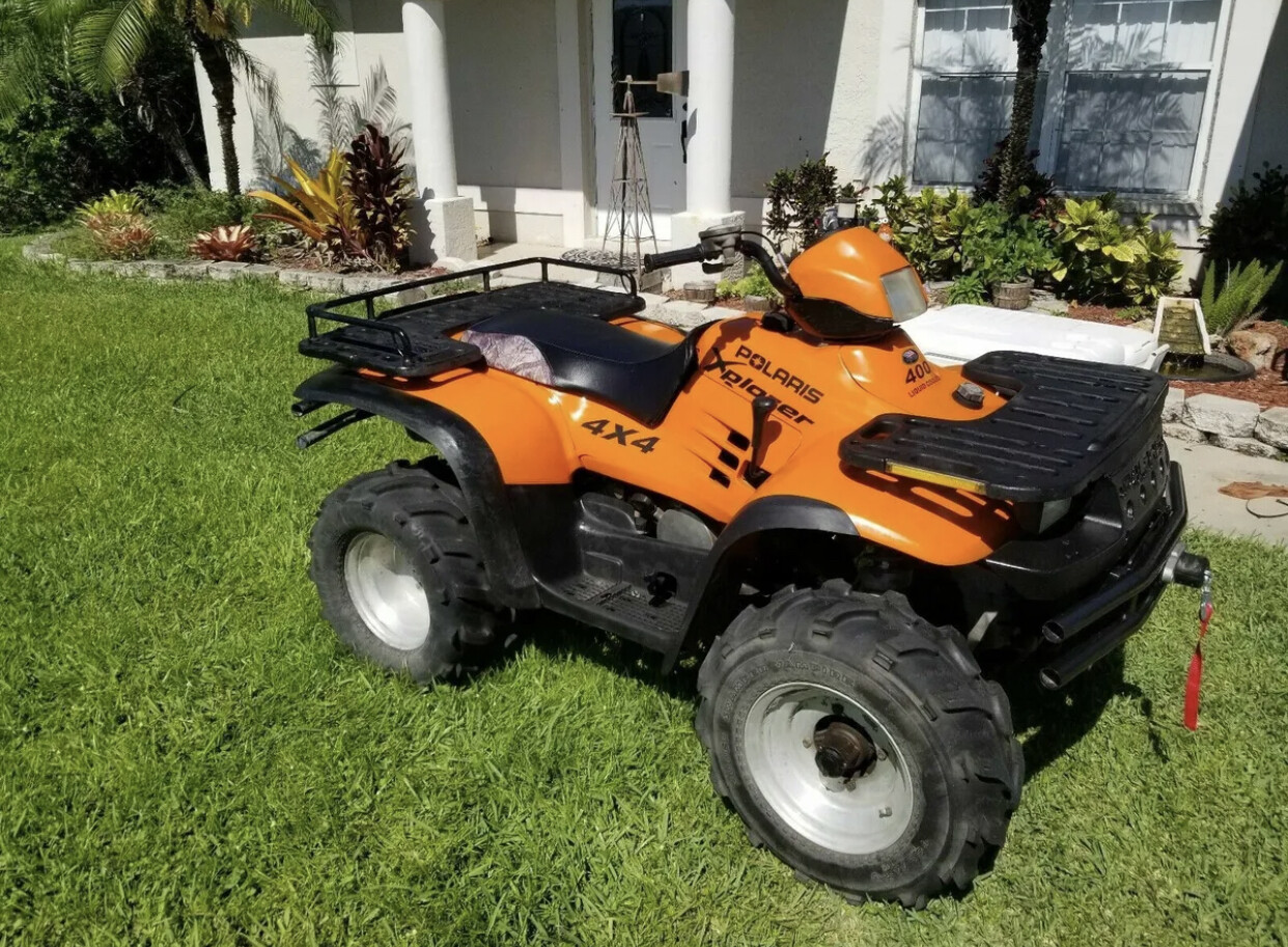 Single Color Polaris Xplorer 400 4X4 vinyl decal kit.