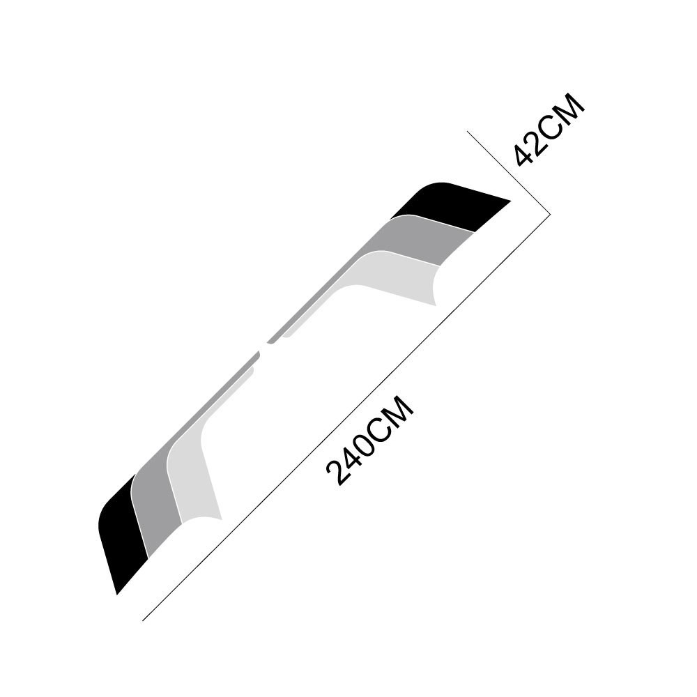 Pickup Trunk Stripe Graphics Decal For Toyota Tacoma Bed Box Side Sticker Vinyl