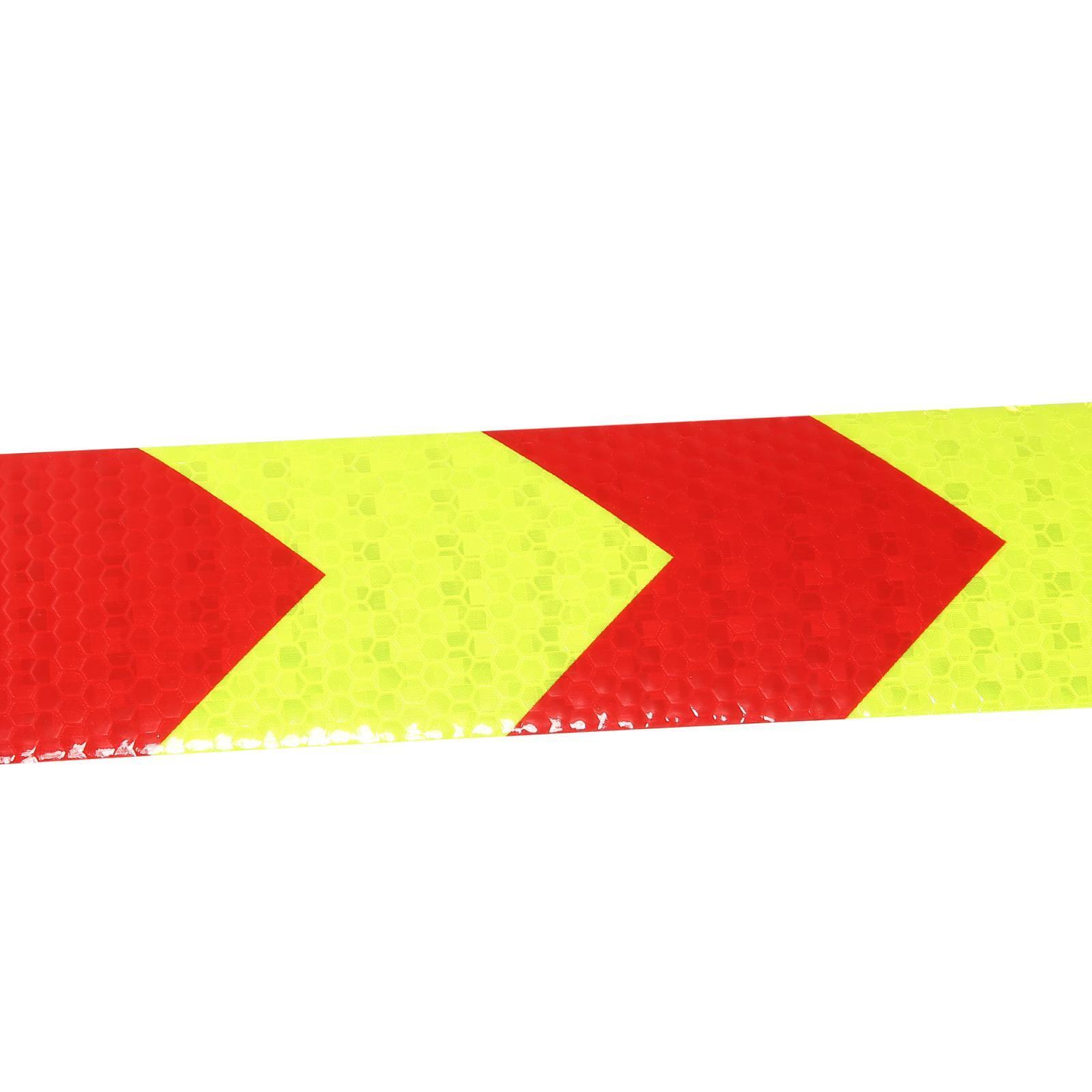 1pcs Reflective Safety Tape Adhesive Marking Signs for Cars Auto Red Green