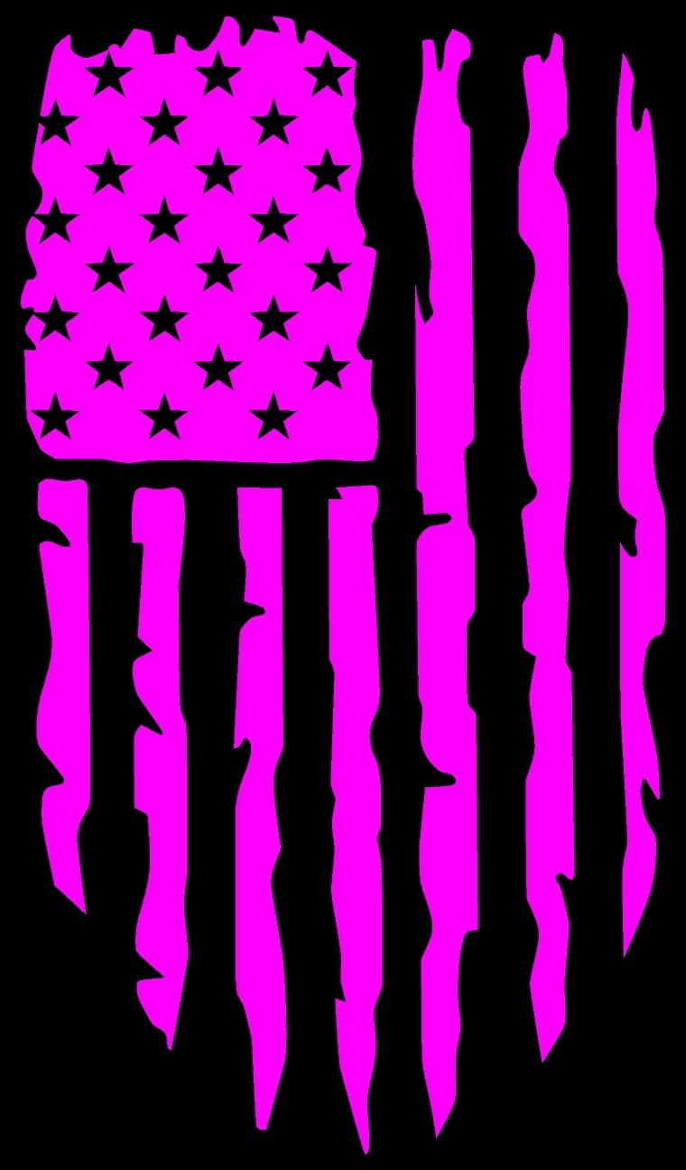 American Flag Tattered Vertical Hanging Style 2 Multiple Colors and Sizes
