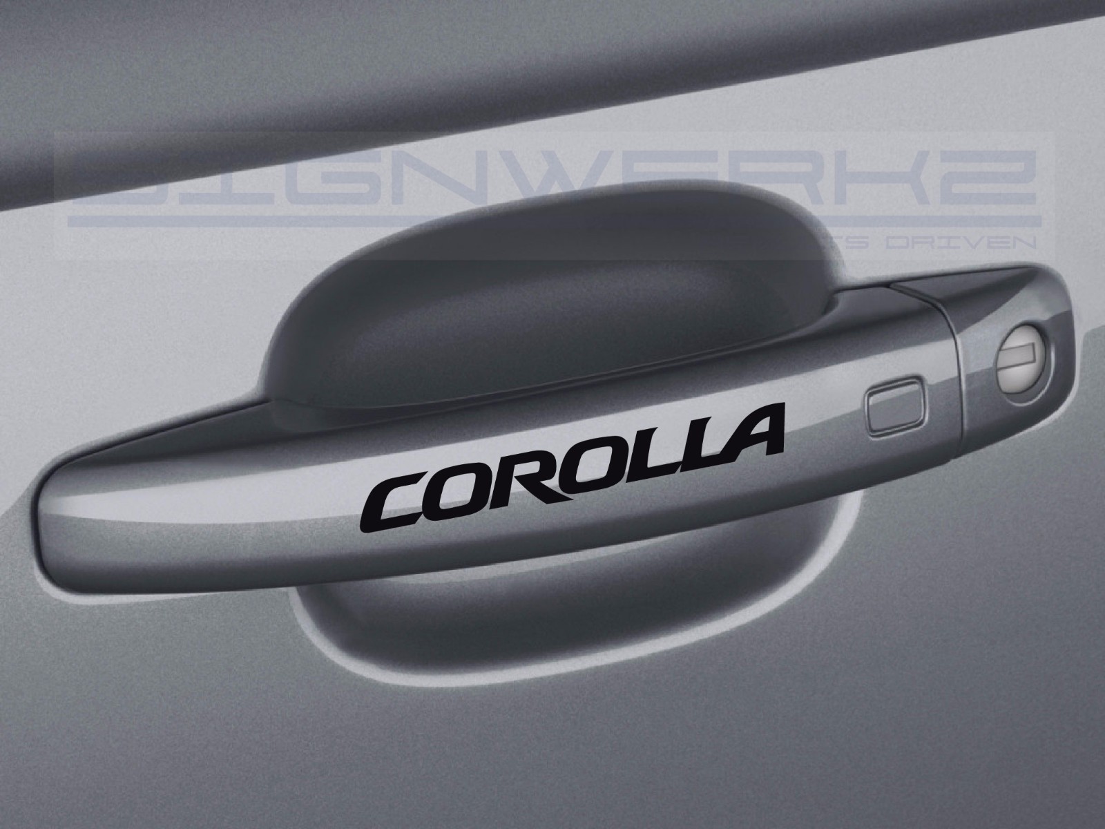 Corolla Door Handle Sticker logo TRD toyota Racing – Set of 4