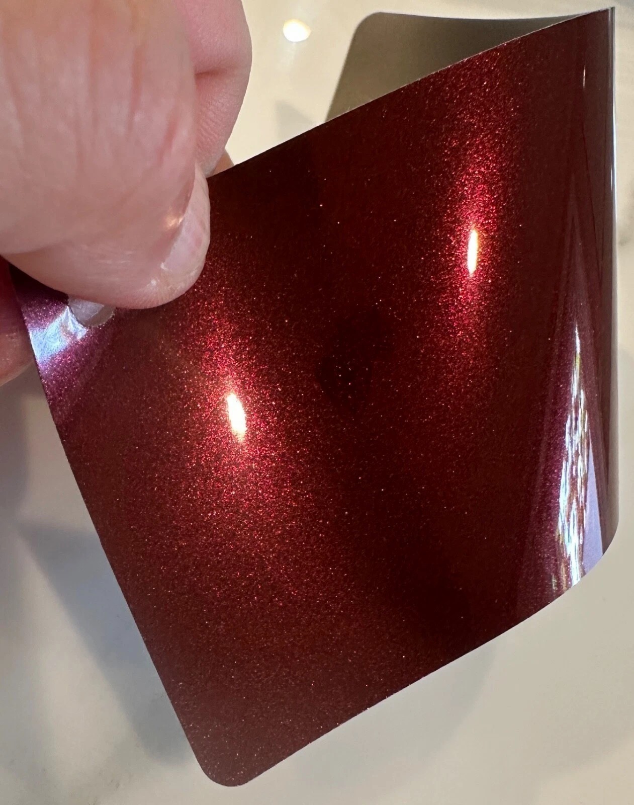 Cybertruck DIY PPF Paint Protection Film Wrap Color Change Gloss Wine Red