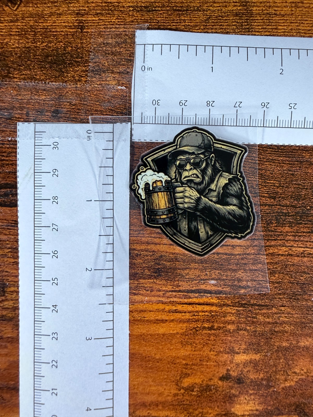 Beer Monkey (small) decal sticker