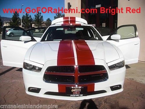 FOR 11 to 14 Dodge Charger 10″ Racing Stripe Graphic Color Decal Sticker 36 FEET