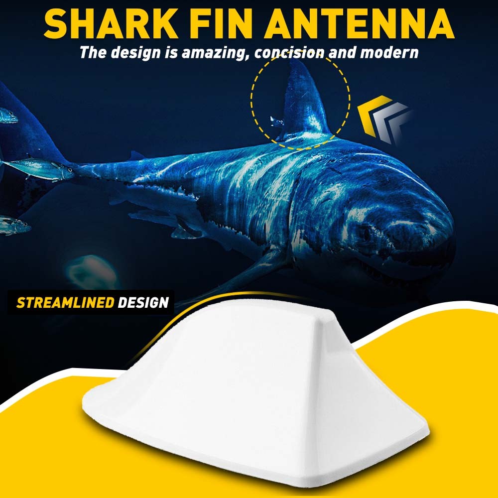 Fin Roof Car Antenna ABS Shark Radio FM/ AM Antena Cover Accessories Replace 1PC