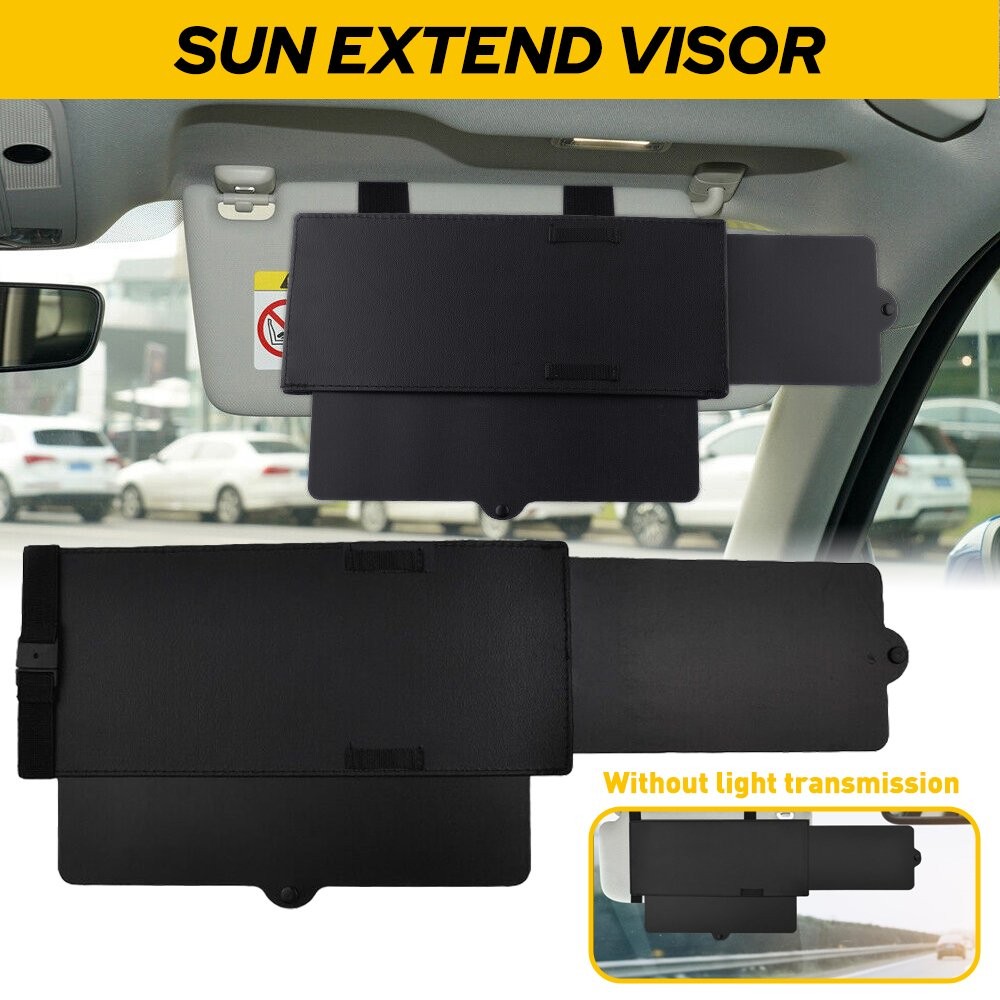 Car Sun Visor Extension Shield Front Side Shade Anti-Glare Sun Visor Extender