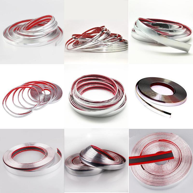 Car Chrome Door Window Bumper Side Body Trim Molding Strip Decal Protector 9.8ft