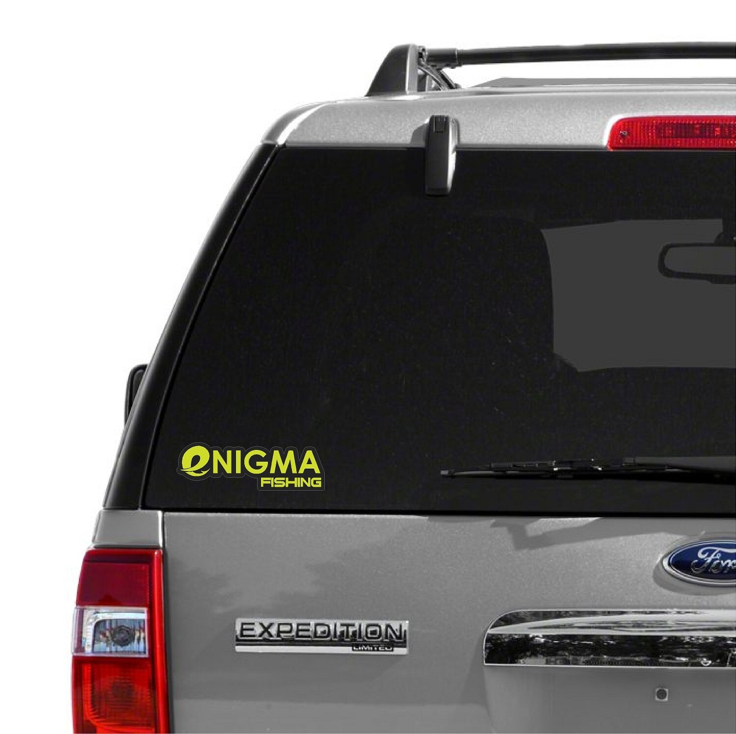 ENIGMA Fishing Logo / PAIR / 6″ Vehicle Vinyl Lures Decal Window Stickers FR