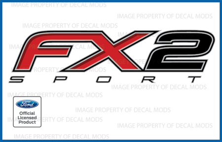 set of 2: 2013 Ford F150 FX2 SPORT Decals Stickers Truck 4×4 Bed Side FH5T0