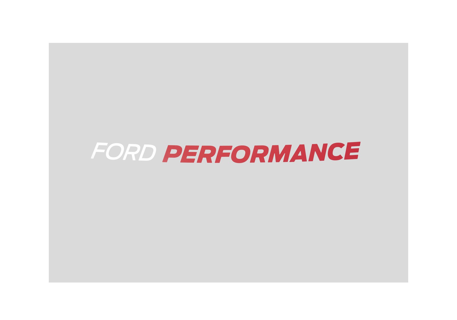 FORD Windshield Banner – Ford Performance – 2 in Tall – Red / White – Each
