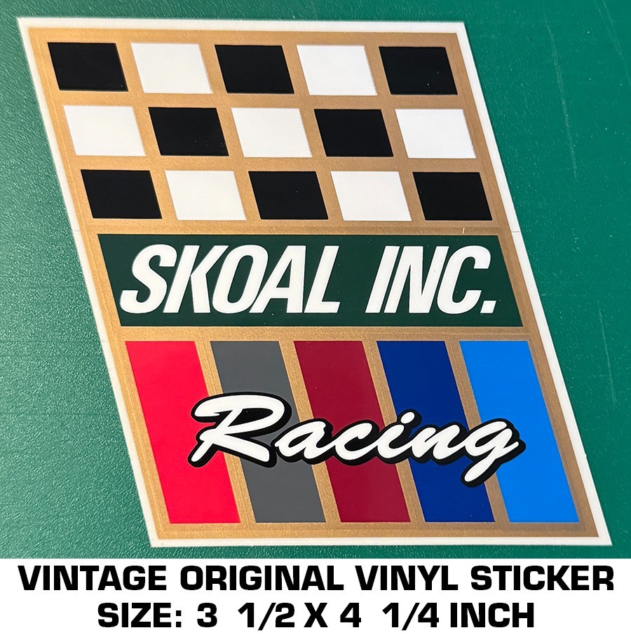 SKOAL INC. RACING – VINTAGE ORIGINAL VINYL STICKER DECAL – NASCAR