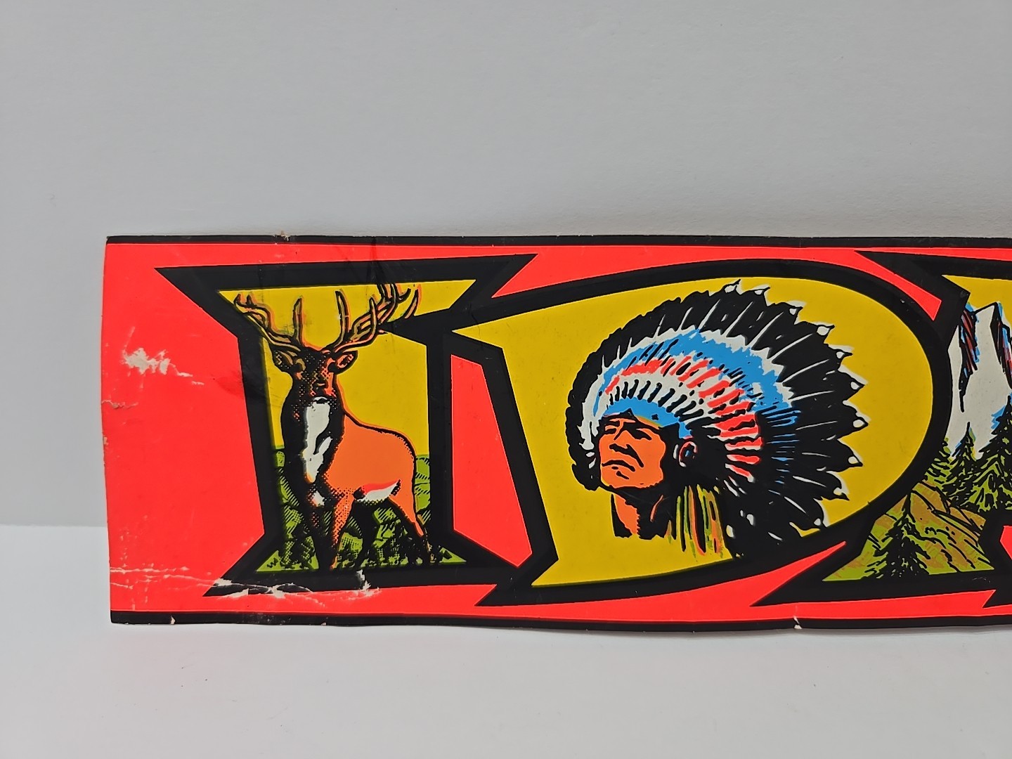Vintage Idaho State Travel Bumper Sticker Decal 14.5 x 3 Inch Rare