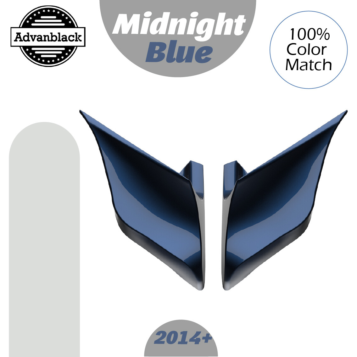 Midnight Blue Stretched Extended Side Cover Fits Harley Street Road Glide 2014+