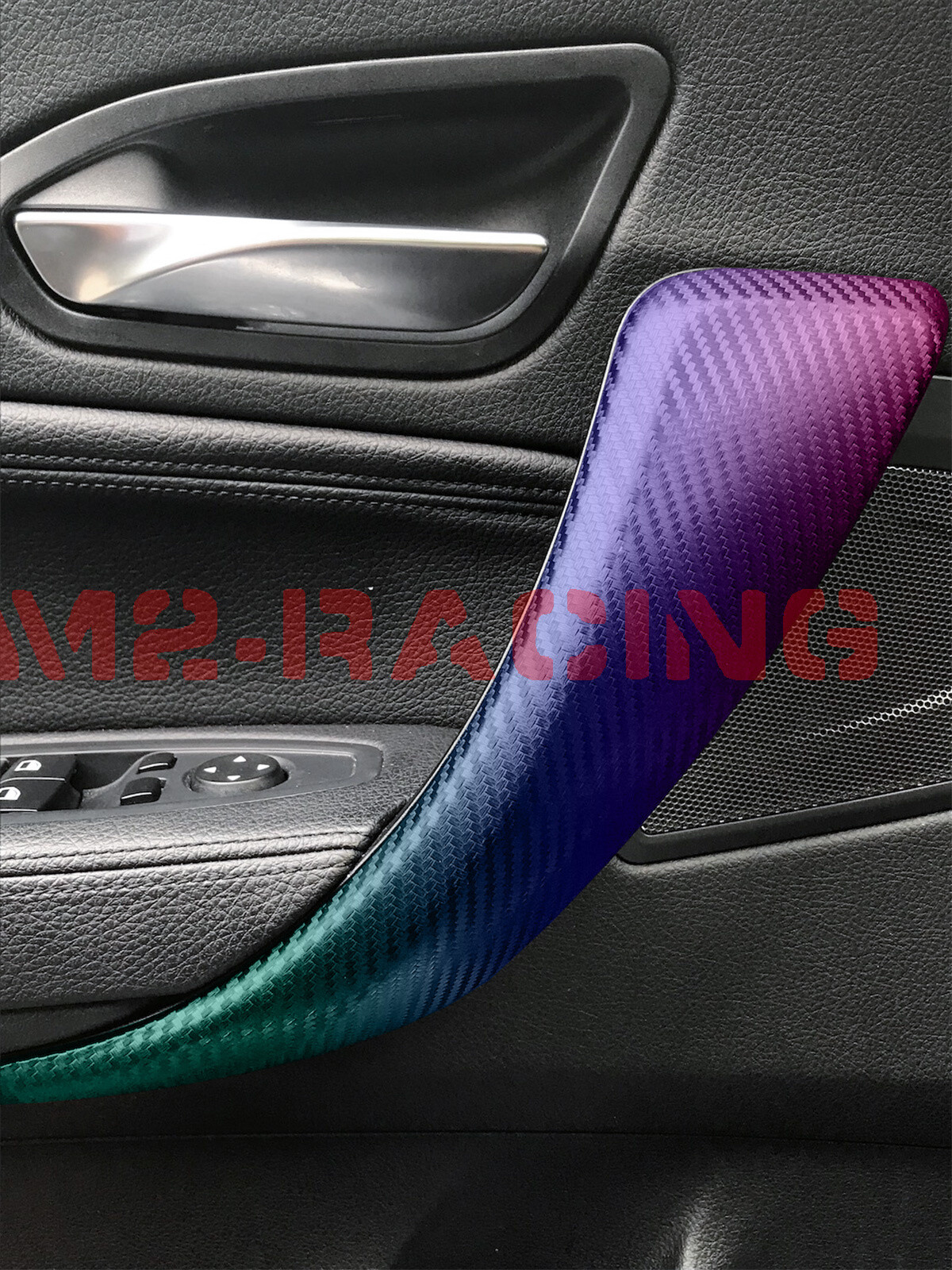 Chameleon 3D Carbon Fiber Matte Purple Teal Sticker Decal Vinyl Wrap Sheet Film